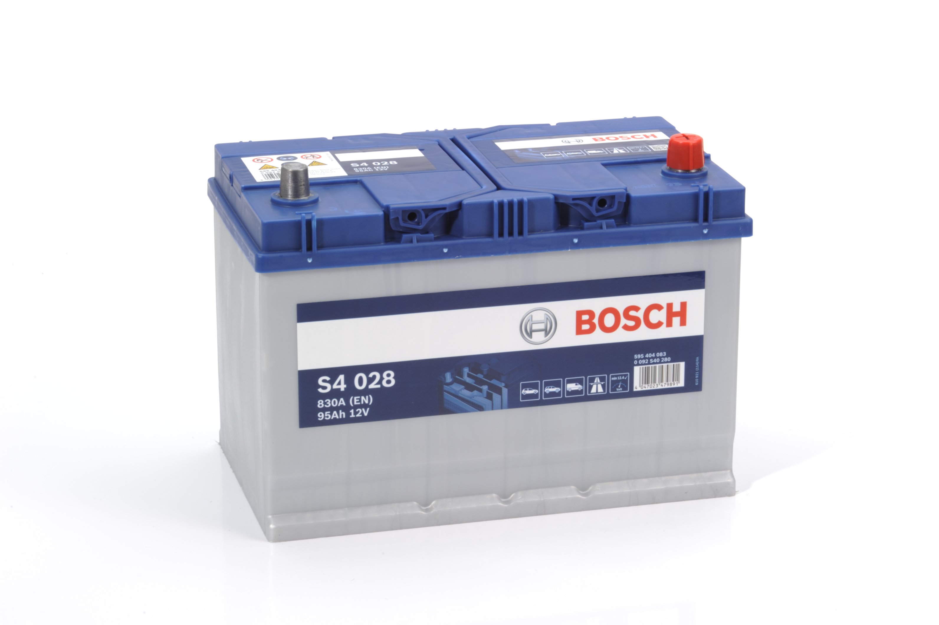 0 092 S40 280 BOSCH Аккумулятор 95Ah  595404   "-  +"  306x173x225